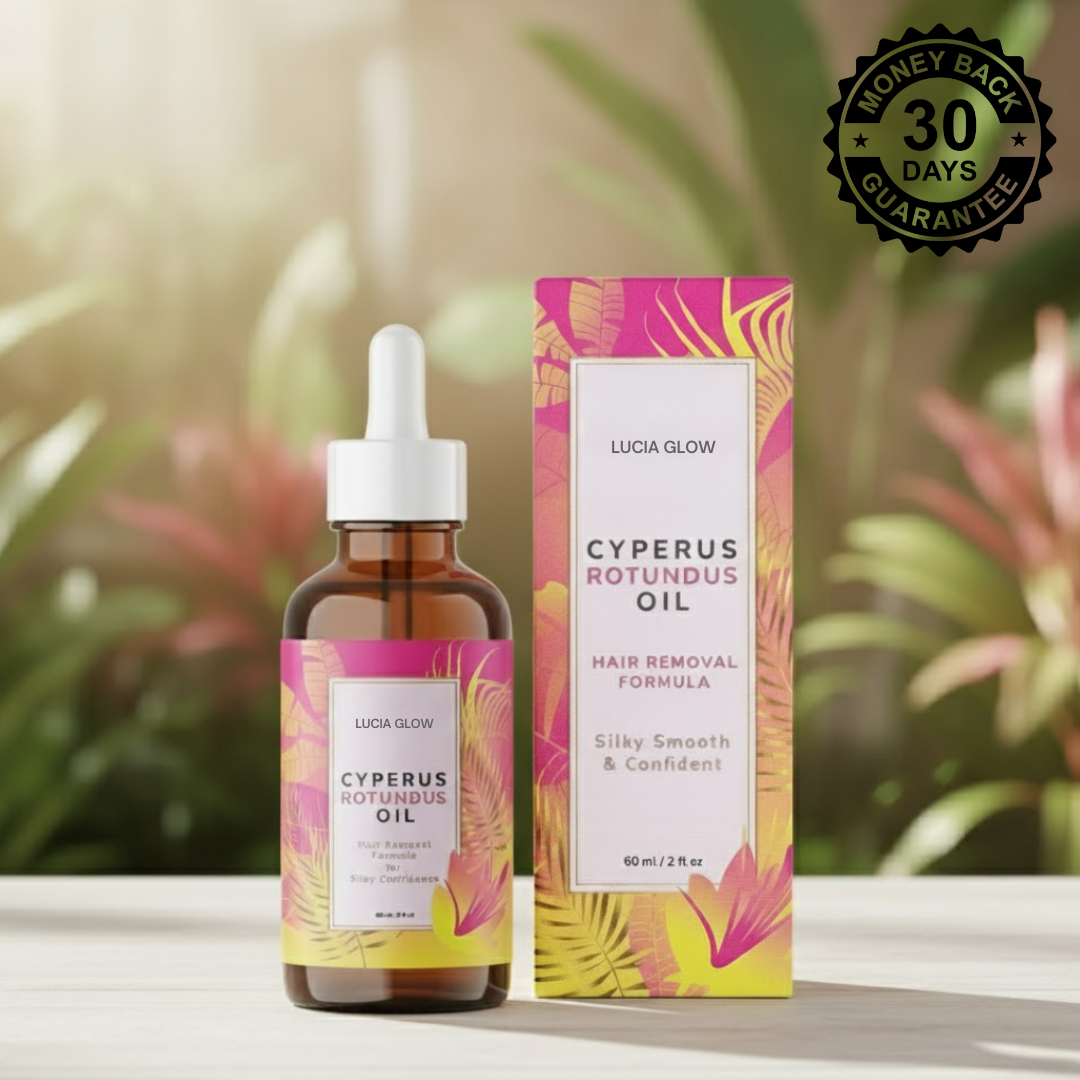 Lucia Glow™ Cyperus Rotundus Oil for Hair Removal