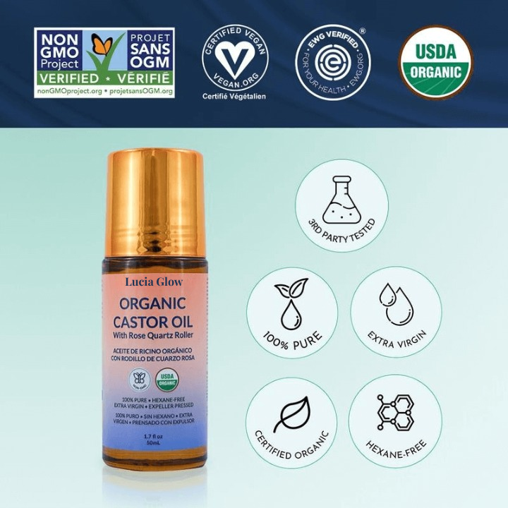 Lucia Glow™ Organic Castor Oil Roll-On